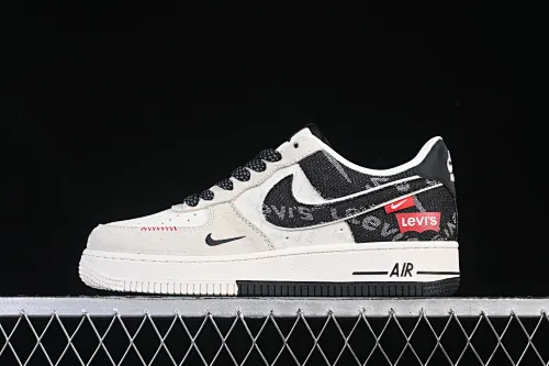 All categories Nk Air Force 1 Air Force series Nk Air Force 1 Low Air Force low-top Nike Air Force 1'07 Low Levi's joint beige black woven label Air Force 1 low-top casual sneakers MZ9588-800